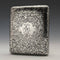 1912 British Antique Sterling Silver Double Hinge Cigarette Case 78g Smith and Bartlam
